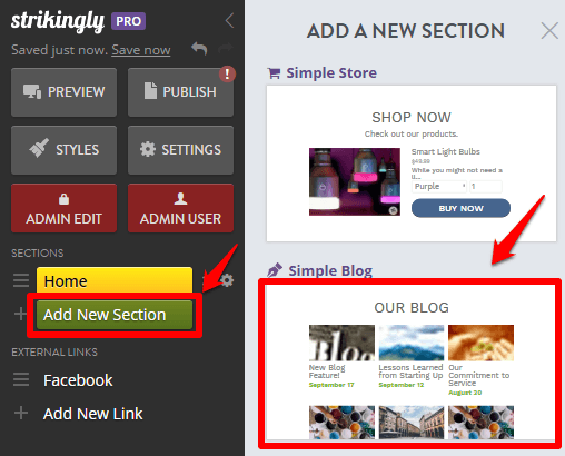 Strikingly Simple Blog Strikingly Simple Blog